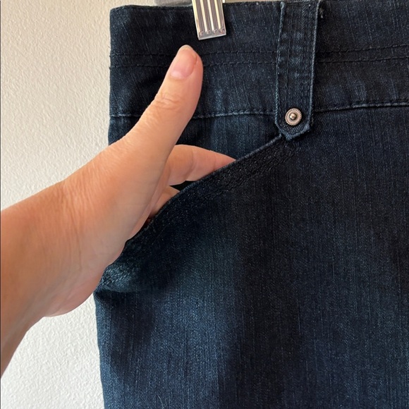 Worthington Dark Blue Pencil Skirt Size 16 - Picture 2 of 7